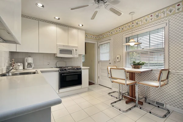 Kitchen with white cabinetry — Stock Photo, Image