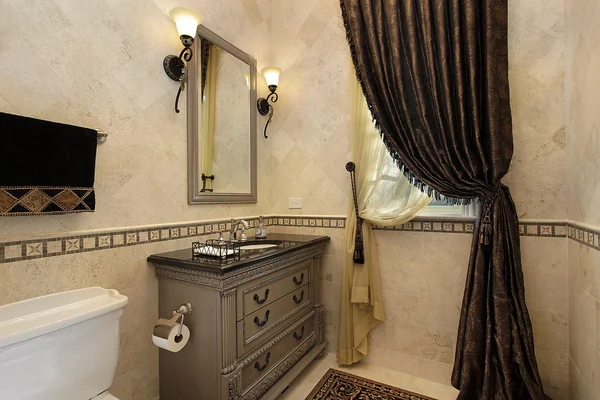 Powder room in luxury home — Stock Photo, Image