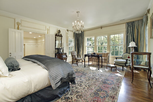 Master bedroom with sitting room
