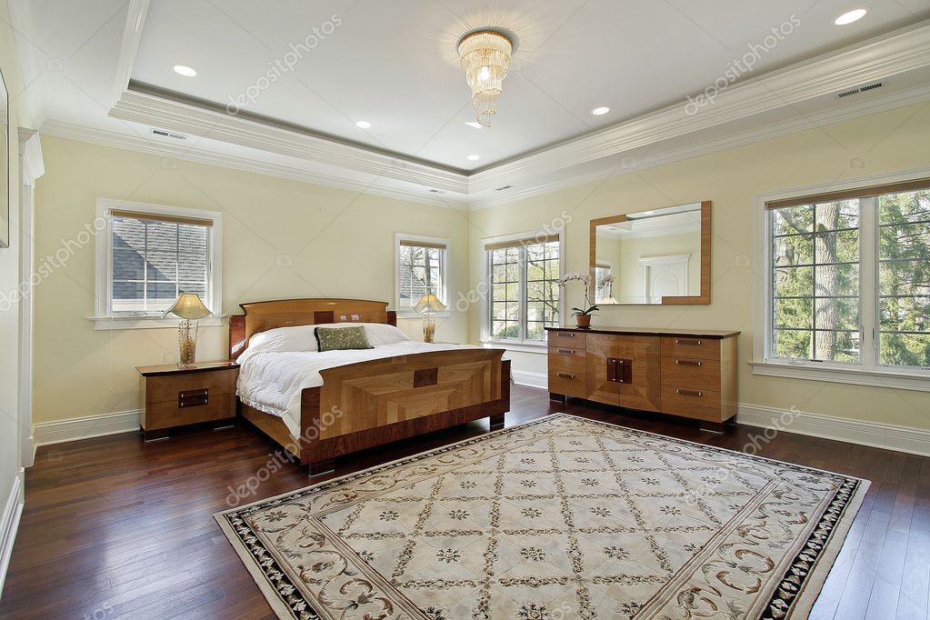 Master Bedroom With Tray Ceiling Stock Photo C Lmphot 8679179