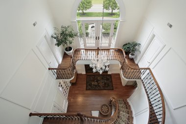 Foyer and second floor landing clipart