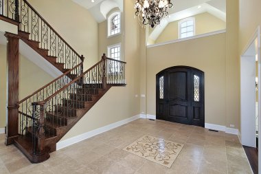 Foyer in new construction home clipart