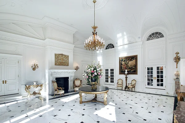 White grand foyer — Stock Photo, Image