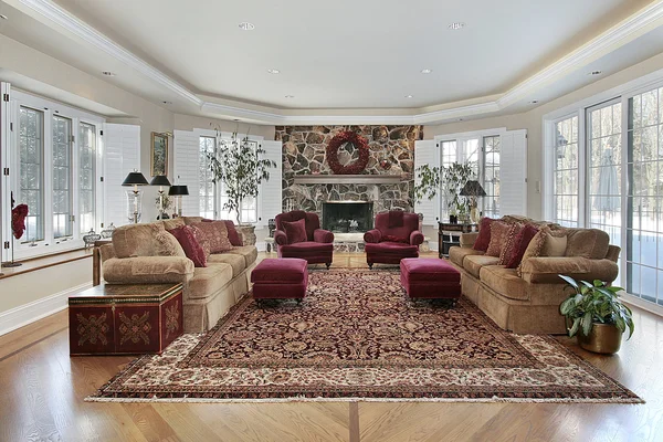 Obývací pokoj v luxusní dům — Stock fotografie
