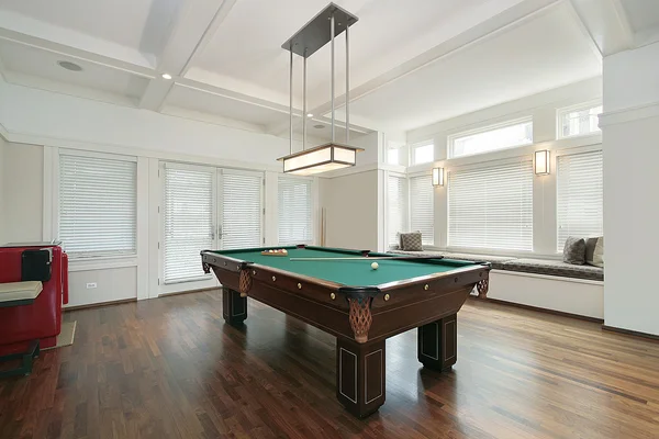 stock image Pool room in luxury home