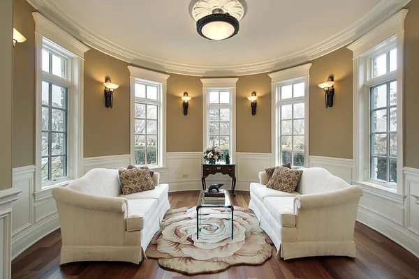 Living room with lighting scones — Stock Photo, Image