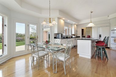 Kitchen with eating area clipart