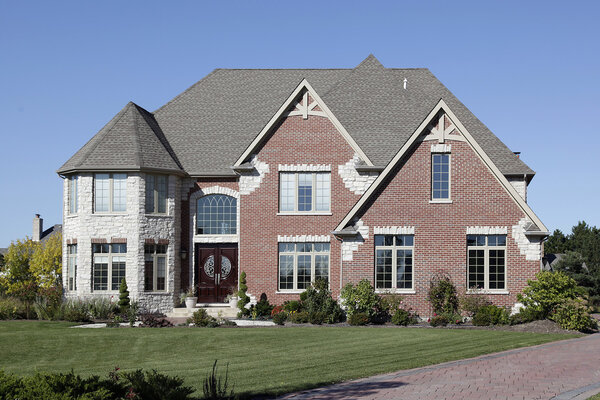 Luxury brick home