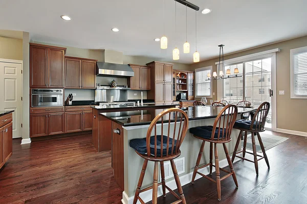 Kitchen with two islands — Stock Photo, Image