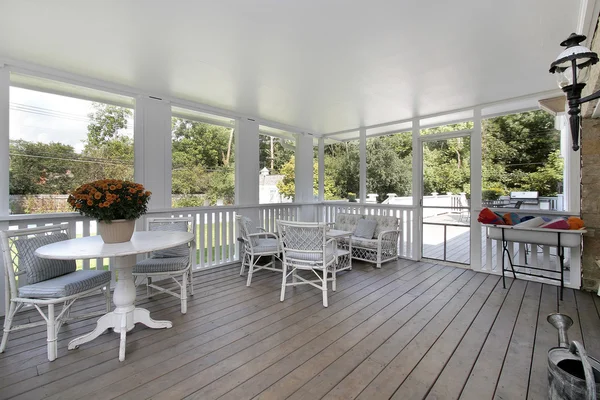 Porch in luxury home — Stock Photo, Image