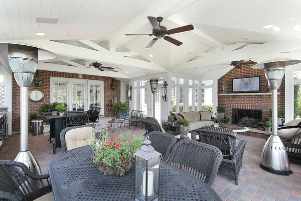 Porch in luxury home — Stock Photo, Image