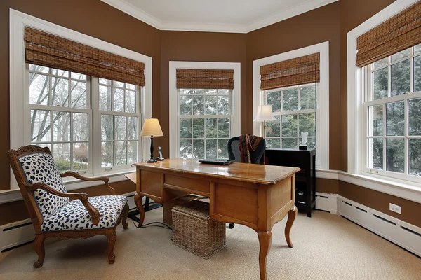 Office in luxury home — Stock Photo, Image