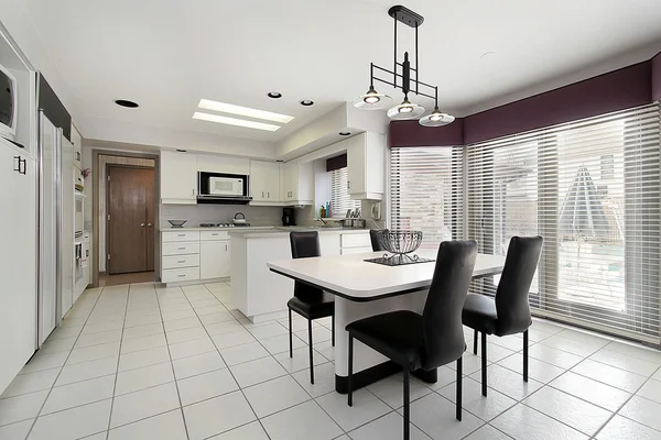 Kitchen with white tile — Stock Photo, Image