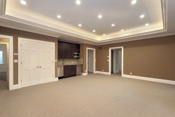 Basement in new construction home — Stock Photo, Image