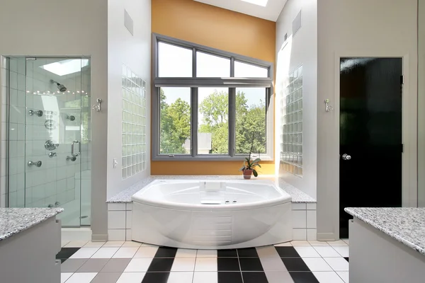 Moderno upscale banho mestre — Fotografia de Stock