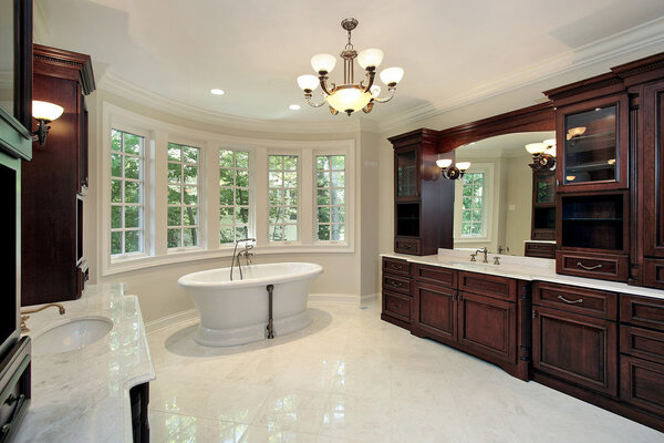 Master bath with tub