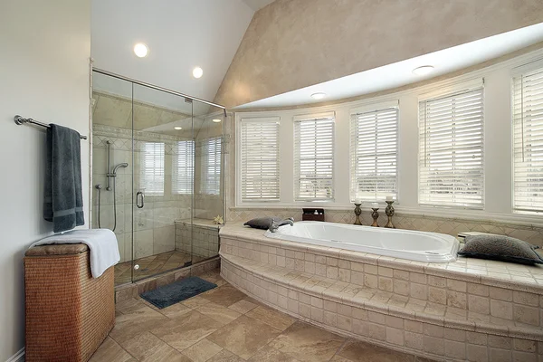 Master bath in luxury home — Stock Photo, Image