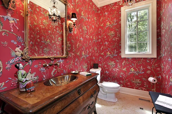 Powder room in luxury home — Stock Photo, Image