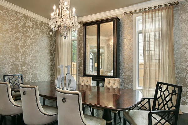 Dining room in luxury home — Stock Photo, Image