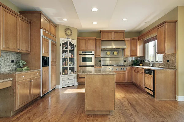 Keuken in luxe binnenlandse Stockfoto