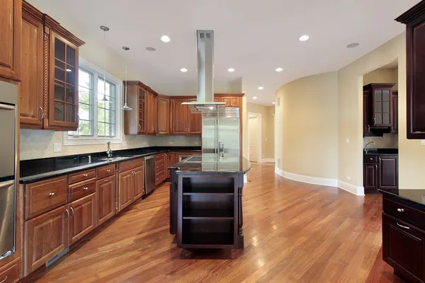 Keuken in de nieuwe bouw huis — Stockfoto
