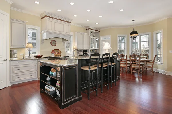 Luxury kitchen with island — Stock Photo, Image