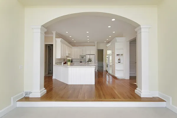 Kitchen with arch — Stock Photo, Image