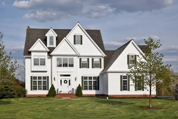 Luxe witte huis — Stockfoto