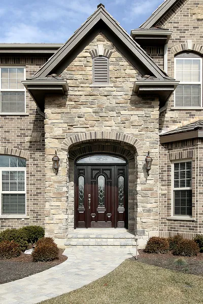 Luxury stone home — Stock Photo, Image