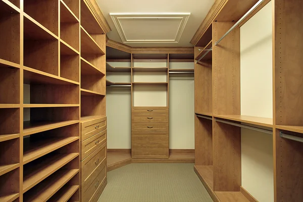 Master bedroom closet — Stock Photo, Image