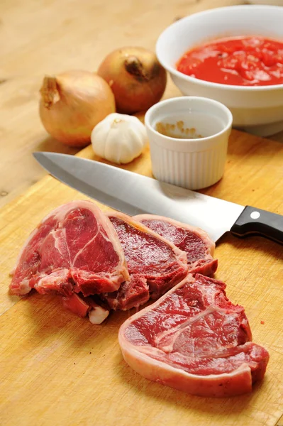 stock image Chopping Lamb