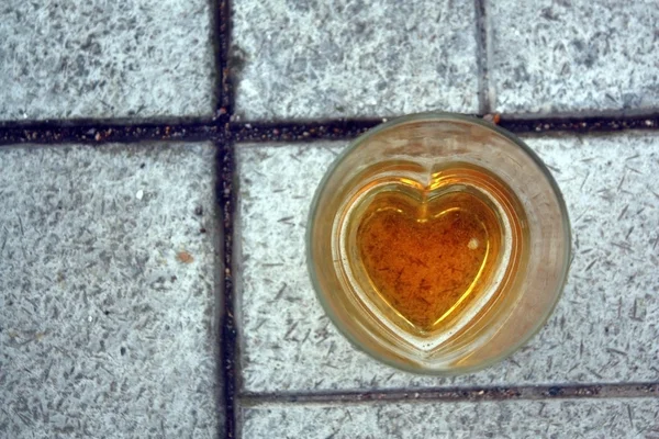 Beer heart — Stock Photo, Image
