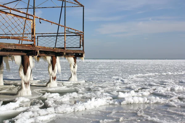 Muelle congelado — Foto de Stock