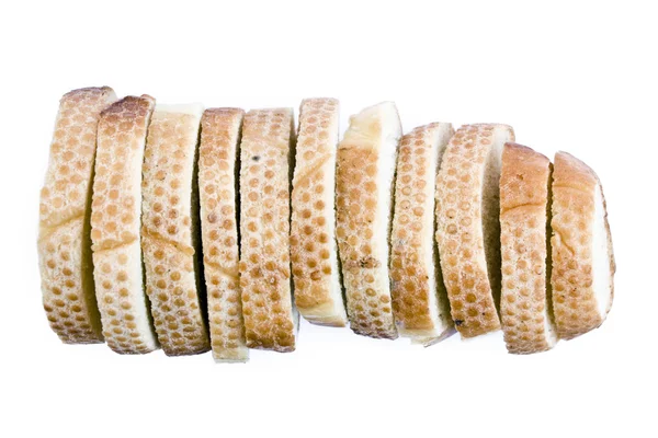 Pão longo em fatias — Fotografia de Stock