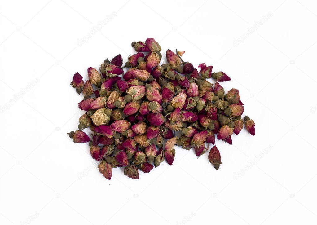 Pile of dried rose buds