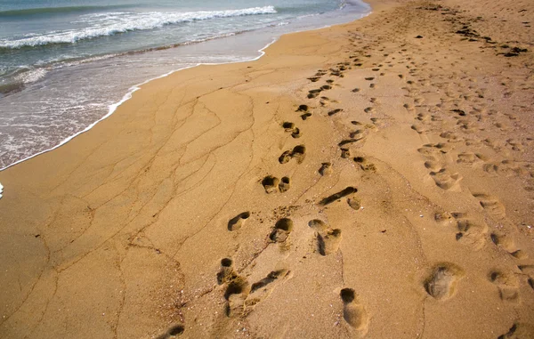 Pad van de footprints — Stockfoto