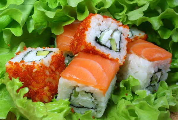 stock image California rolls and Philadelphia