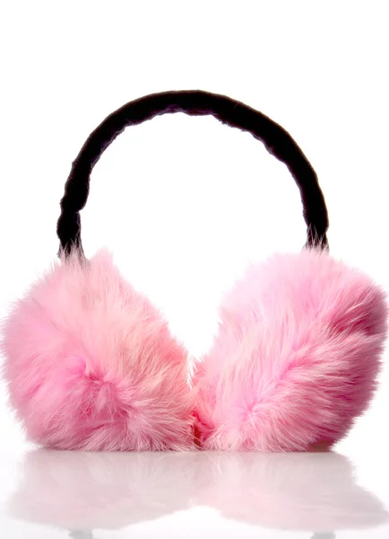 耳机粉色 — 图库照片