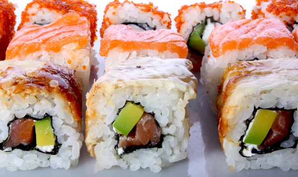 Viel Sushi Stockbild