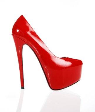 kırmızı parlak Ayakkabı