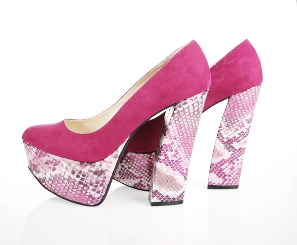 Scarpe fucsia piattaforma — Foto Stock