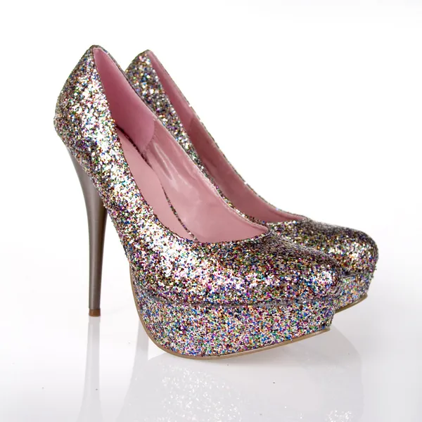 Glitter skor — Stockfoto