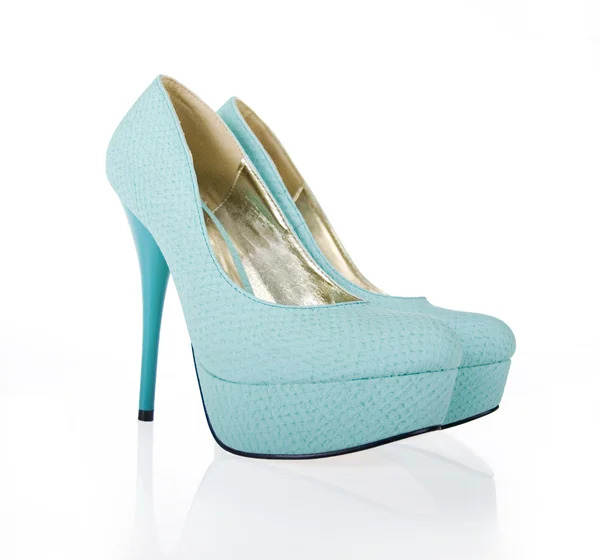 Turquoise shoes — Stock Photo, Image