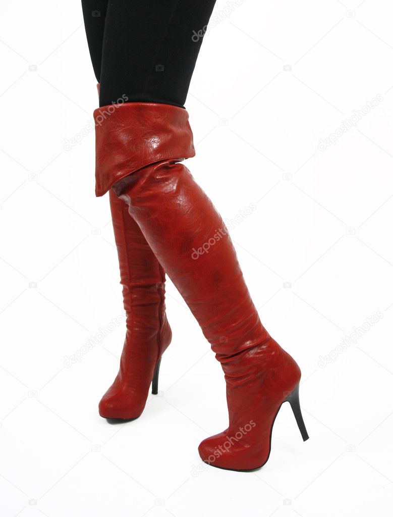 sexy red boots