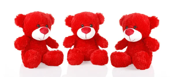 Red teddy bears — Stock Photo, Image