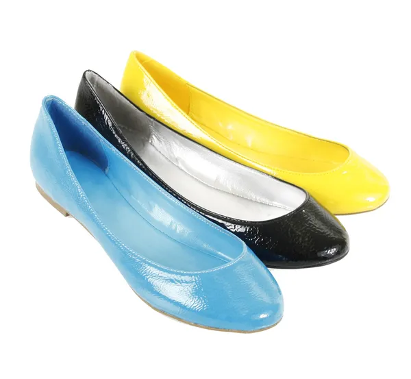 Renkli düz ayakkabı — Stok fotoğraf