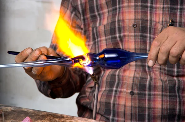 Glass blower Stock Picture