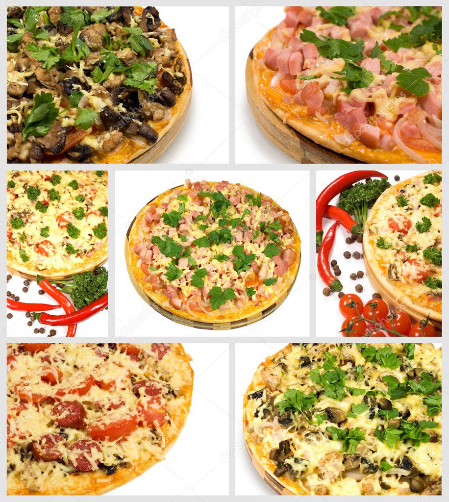 Collage pizza