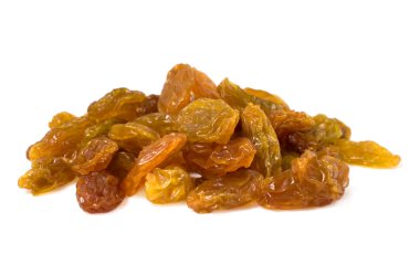 Raisins on white background clipart