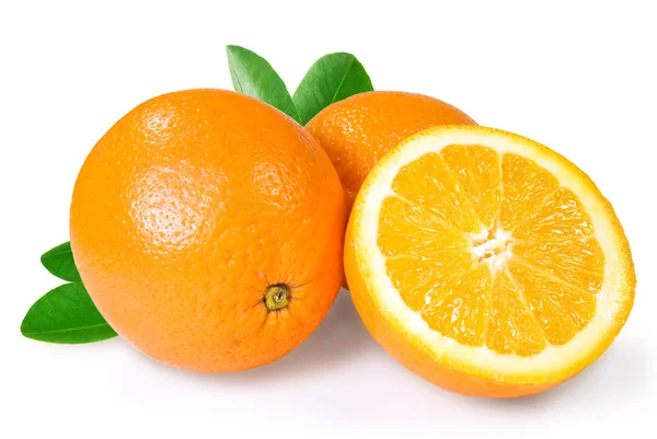 Dois e meio de laranja. — Fotografia de Stock